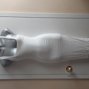 Fashion Nova Solid White Dress